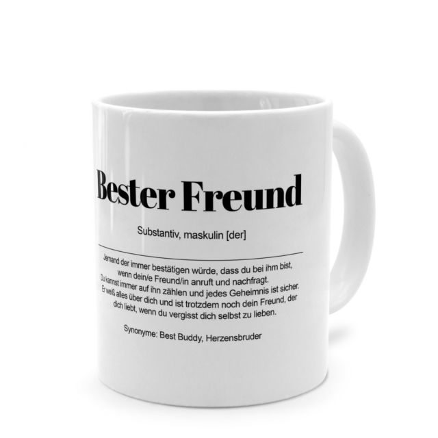 Tasse mit Definition 'Bester Freund'