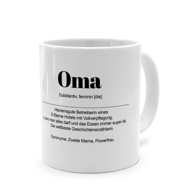 Tasse mit Definition 'Oma'