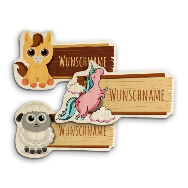 Holz-Türschild 'Kinderzimmer'