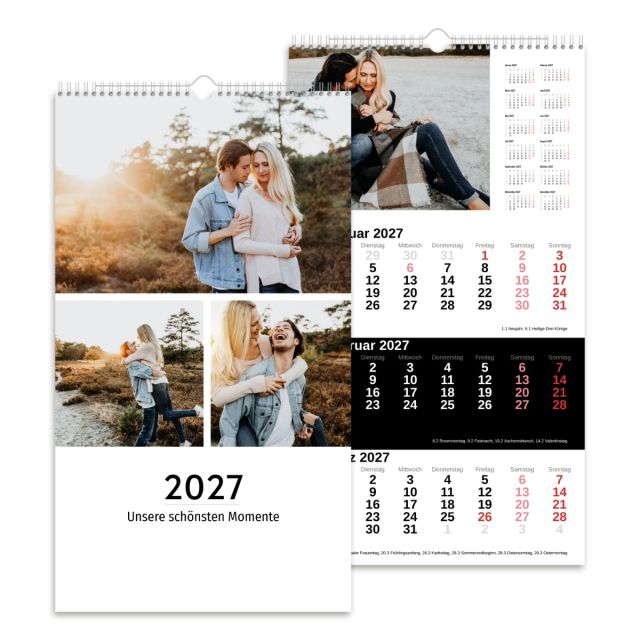 3-Monats-Wandkalender