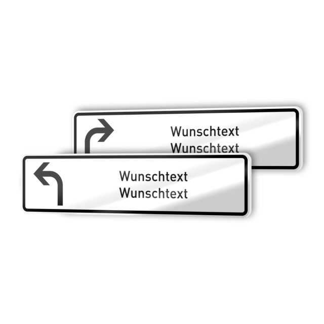 Richtungsschild 'schmal'