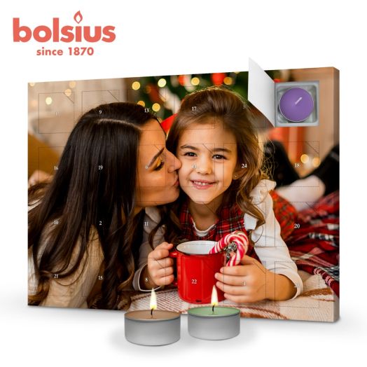 Duftkerzen-Adventskalender mit Foto