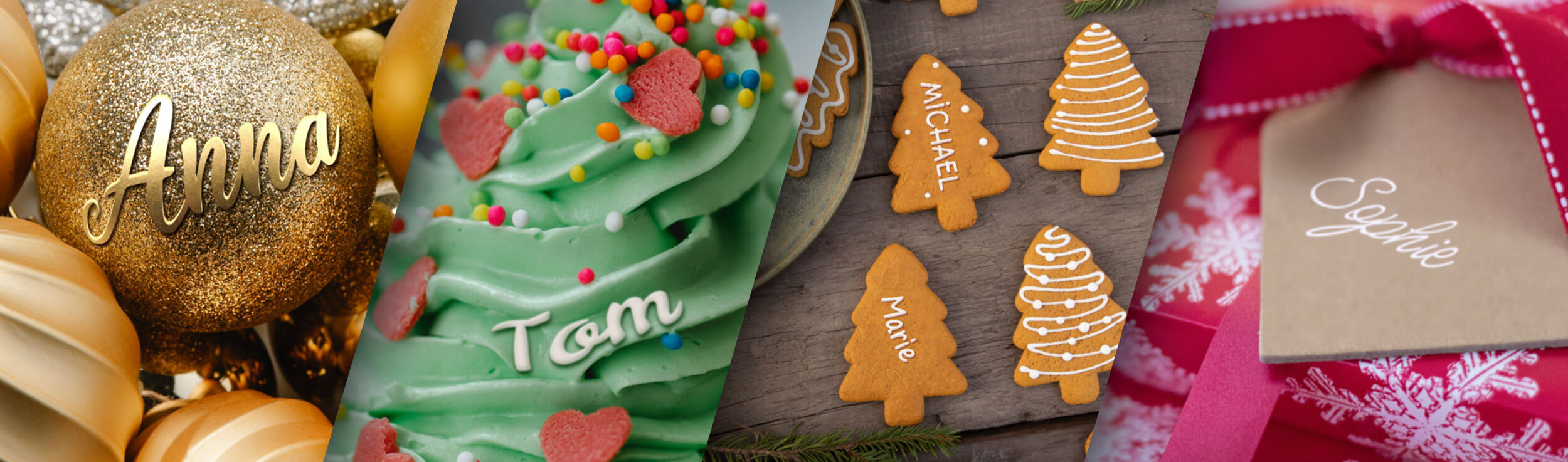 Magische Weihnachtsbilder mit Namen kostenlos personalisieren.