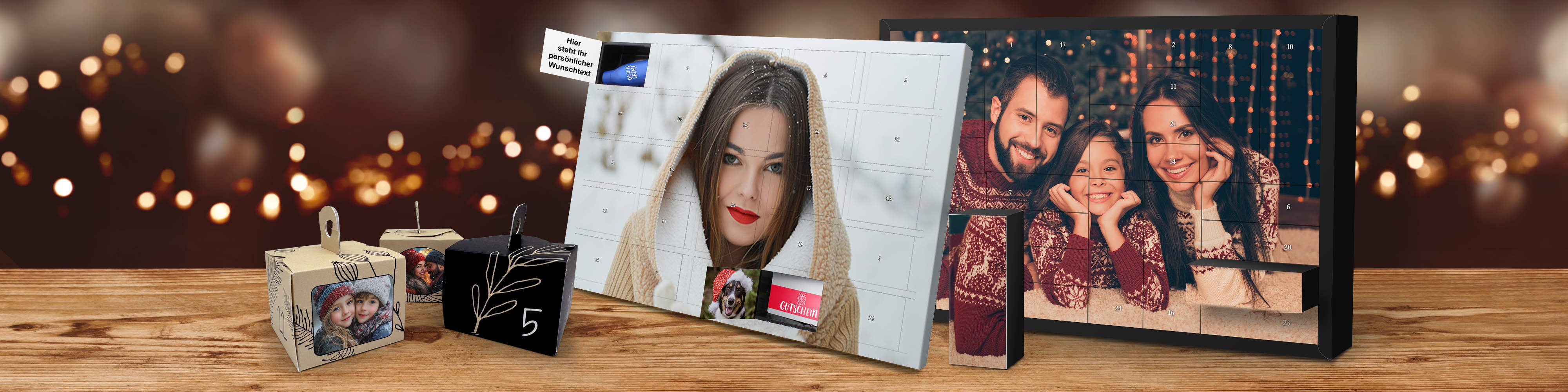 Personalisierte Adventskalender zum selbst Befüllen