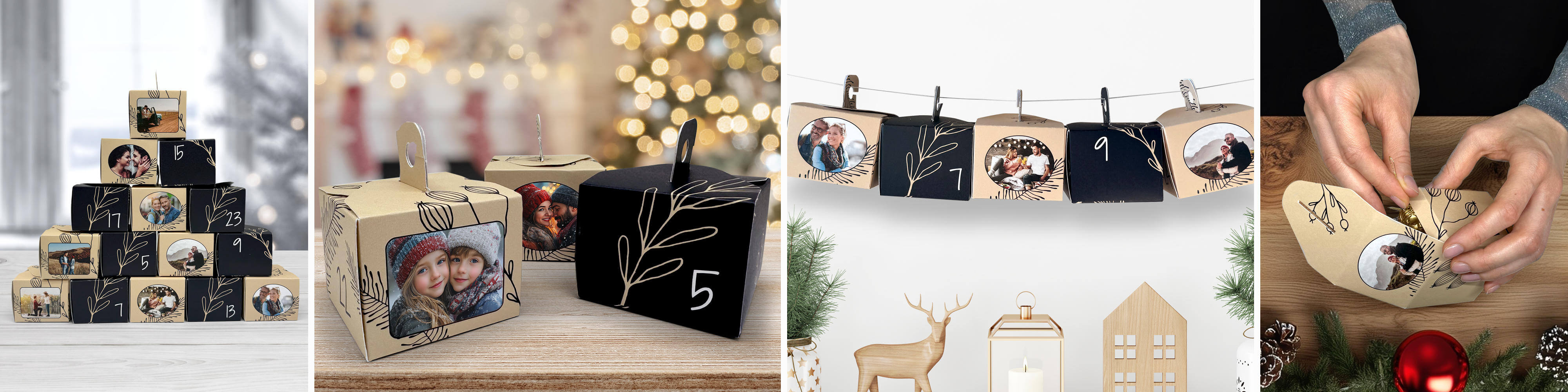 Personalisierter DIY Adventskalender - mit eigenen Fotos selbst gestalten