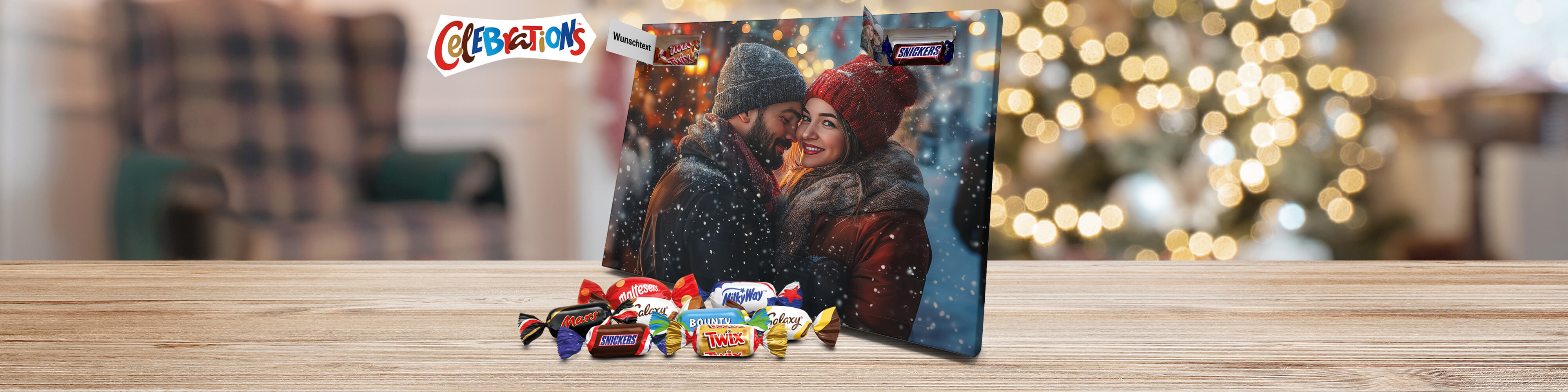 Celebrations Adventskalender mit eigenem Foto selbst gestalten