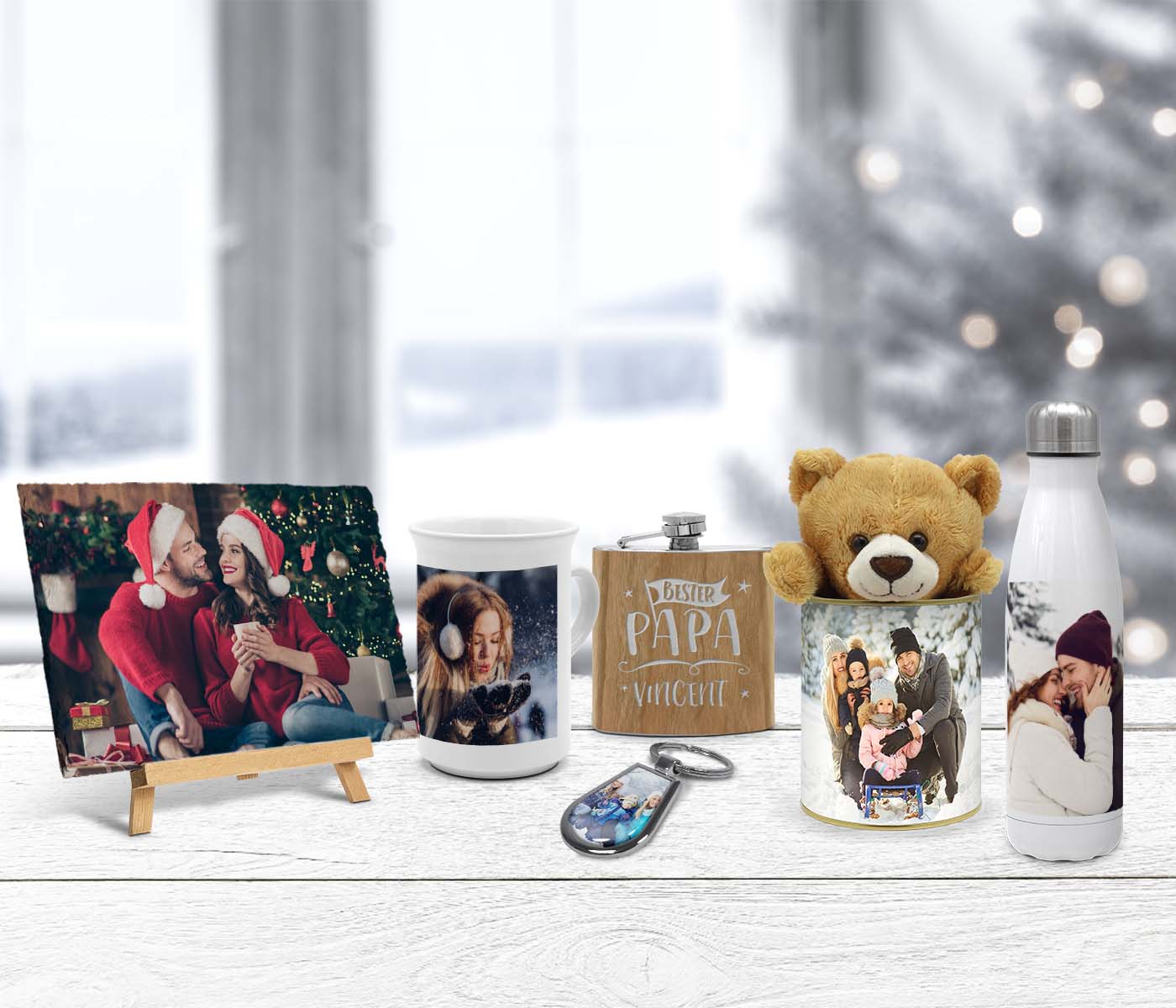 Personalisierte Weihnachtsgeschenke mit eigenem Foto, Namen und Text Personalisierte Weihnachtsgeschenke mit eigenem Foto, Namen und Text